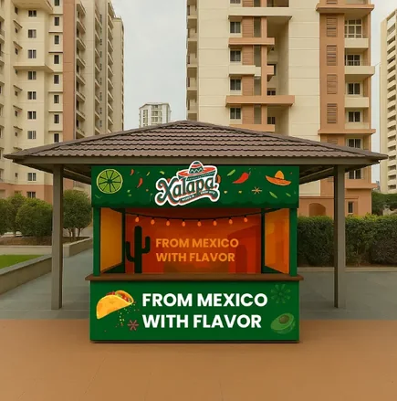 Xalapa kiosk branding design