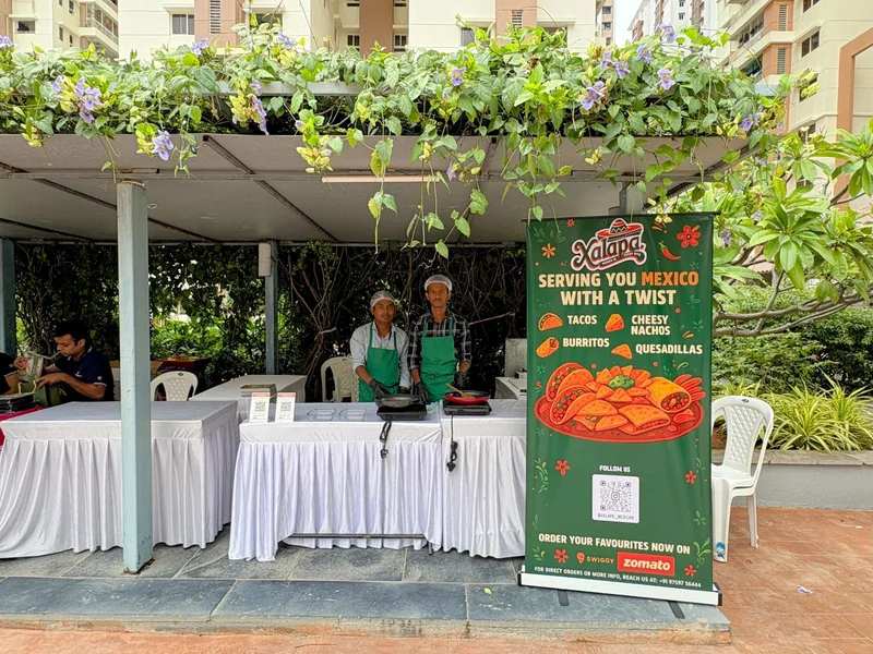 Xalapa stall live at launch with branded standee
